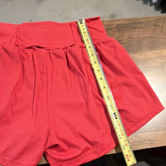 Halara Red Athletic Shorts Women’s Size L - Picture 4 of 5
